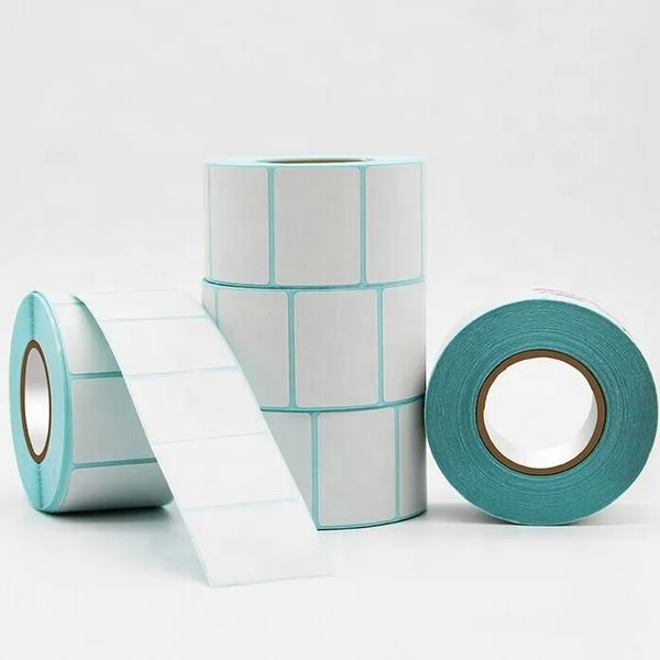 Low Price Scratch Resistance Strong Viscosity Sticker Barcodes Direct White Direct Thermal Labels