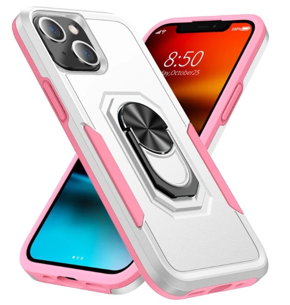 GS Suitable For IPhone 15 Pro Max With Ring Holder Anti Drop Protective Case