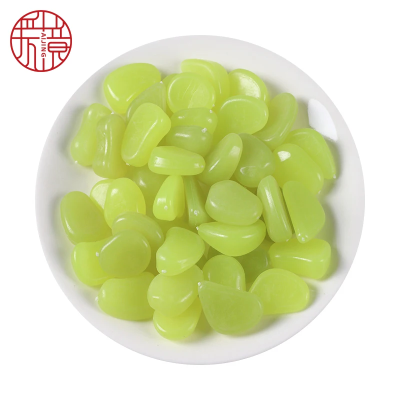 Pebbles luminous stone glow ball garden walkway night light stone decorative glow in the dark cobbles