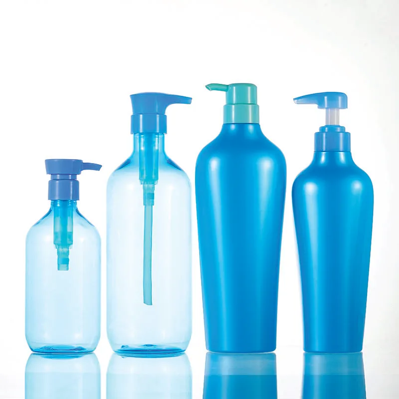 Wholesale cute cosmetic containers cheap plastic packaging 400ml shampoo bottle