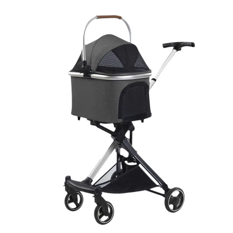 Factory Separable Expanded Pet Dog Cat Trolley Carrier Large Pet Strollers Durable Mesh Travel Carrier For Pets Dogs Cats