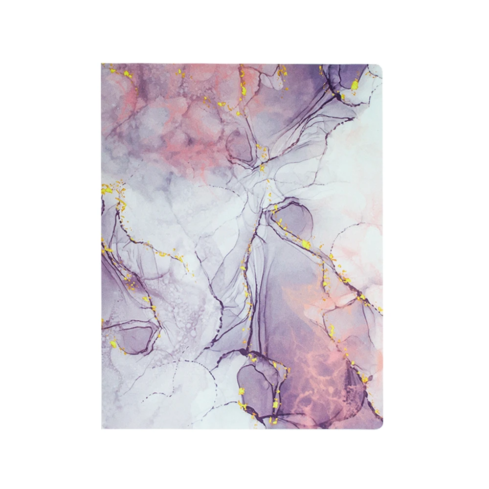 Wholesale Decorative 20 Pockets File Folders Marble Designs Plastic A4 Waterproof Transparent Inner Pockets Document File Folder