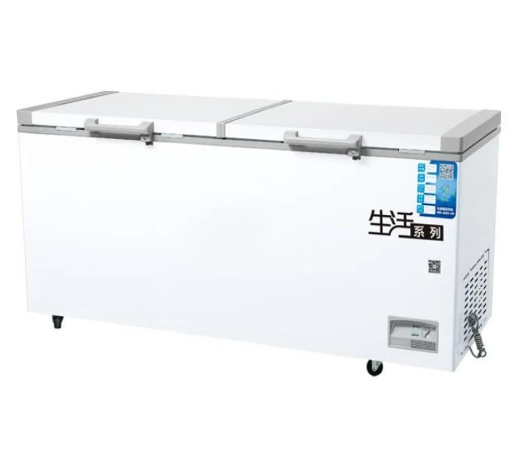 500L Commercial Horizontal Deep Freezer Refrigerator Top Open Foam Door Chest Freezer  Cold Room Freezer For Sale