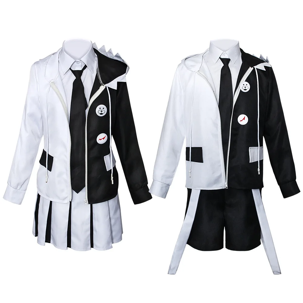 Костюм аниме от производителя Danganronpa Косплей Монокума антропоморфный костюм для Хэллоуина косплейз