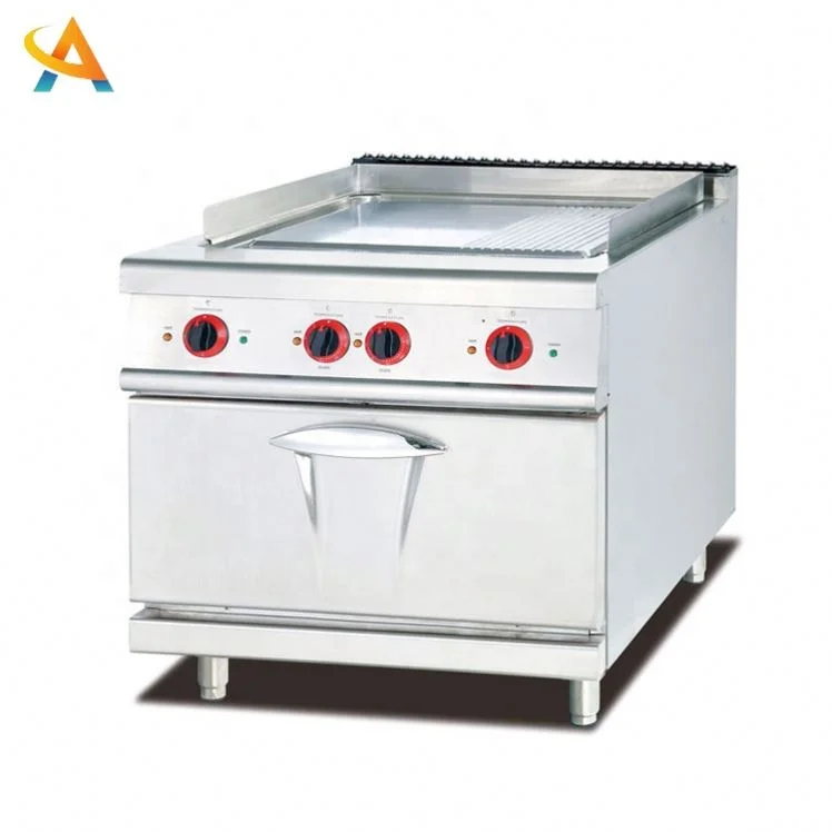 Коммерческая настольная электрическая плита для блинов Teppanyaki BBQ полностью плоская гриль газовая науглерожильная печь