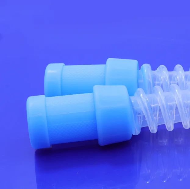 Customized High Temperature Disinfection Transparent Silicone Bellows Respirator Loop Tube Medical Grade Connected Silicone Tube