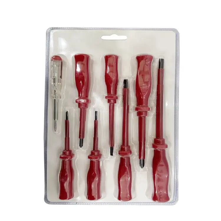 Blade material C45 or CRV steel or S2 hardened chrome-plated insulated screwdriver set,electrician dedicated VDE screwdriver set