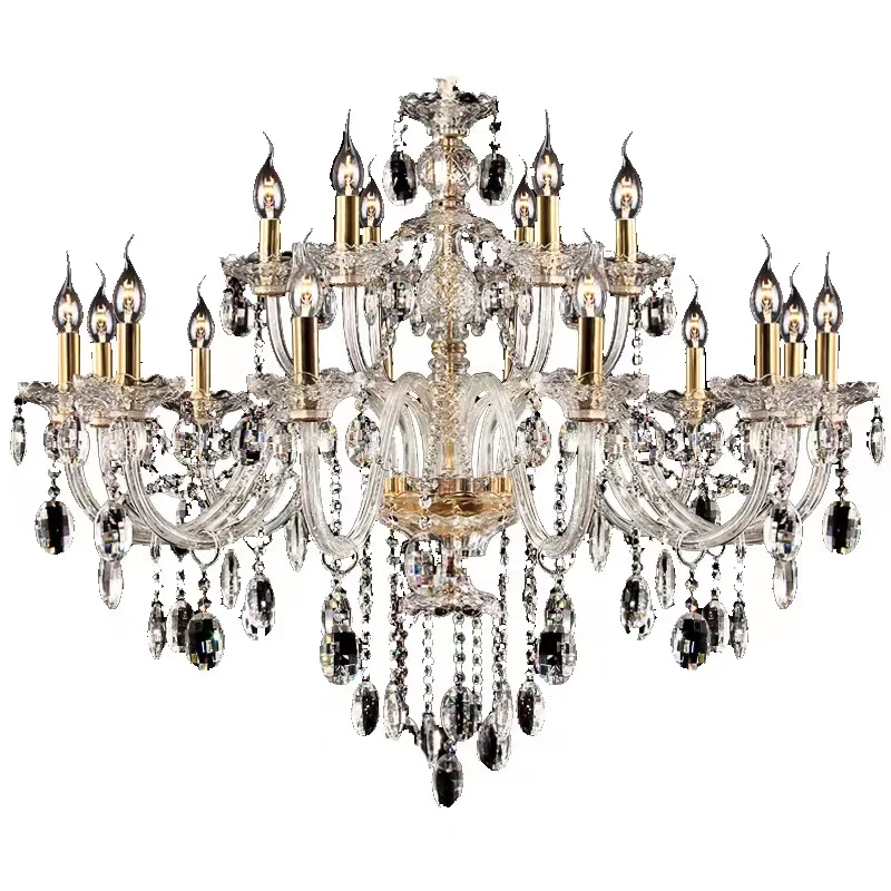 The best and cheapest luxury European style classic K9 crystal chandelier for wedding interior decoration chandelier
