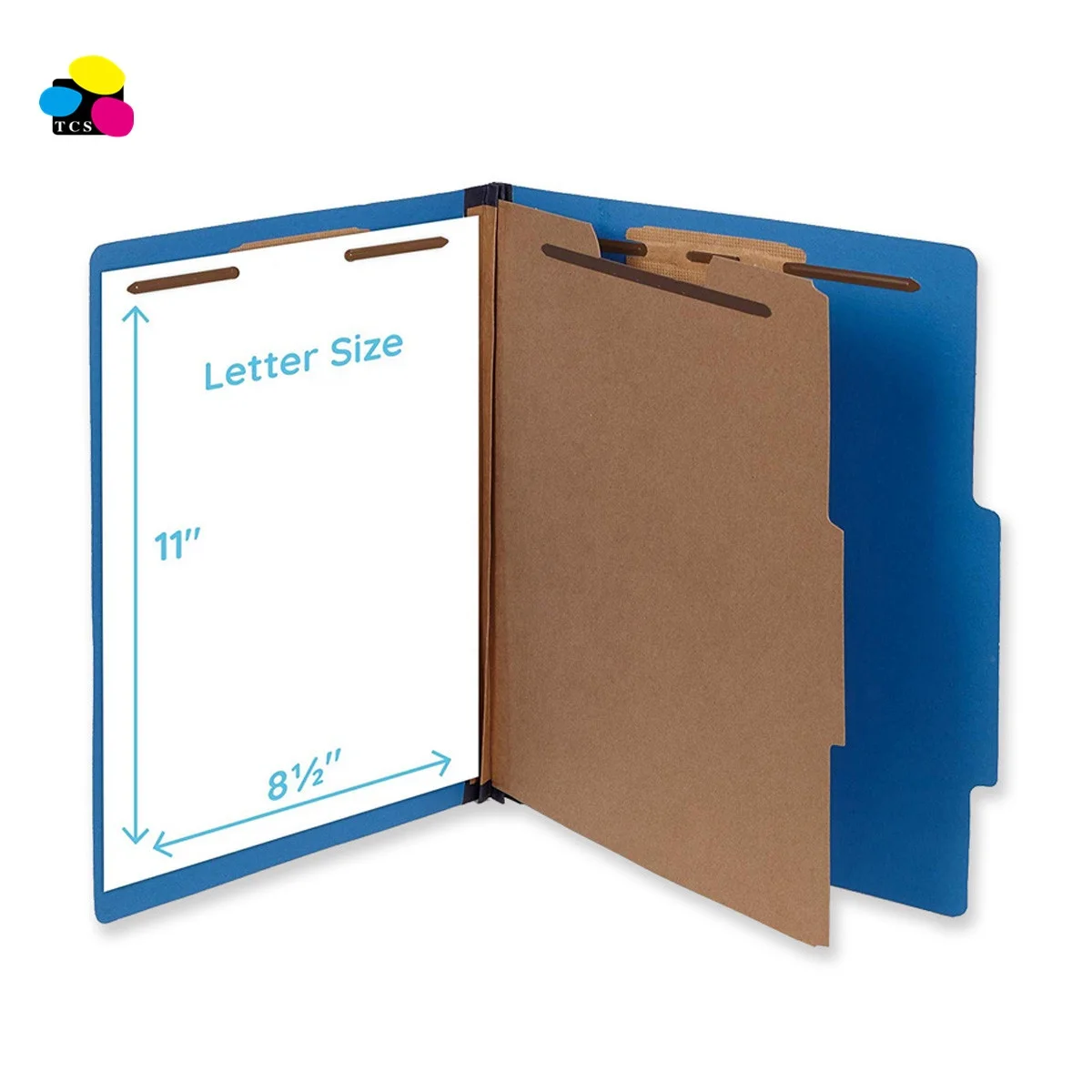 Top Quality Fashion Customized one Divider Dark Blue Letter Medical Classification File Folder With