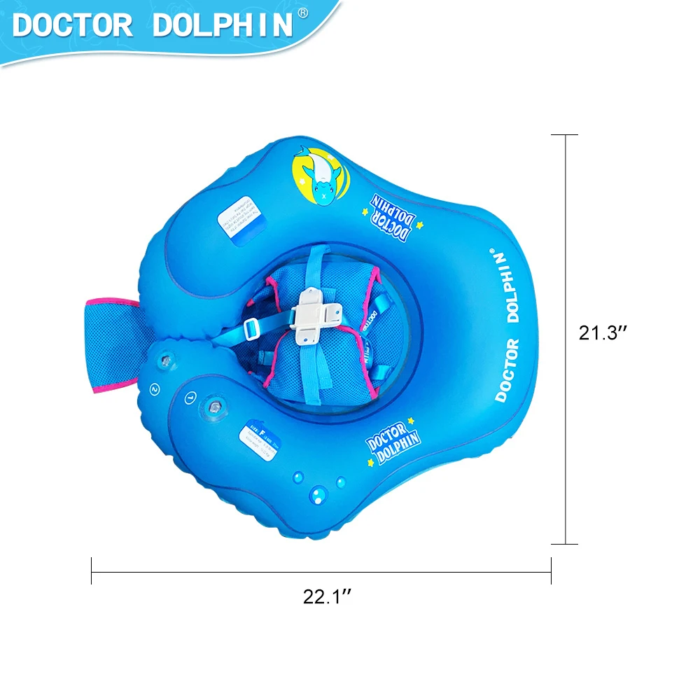 Doctor Dolphin Factory Wholesale New Inflatable Pool Swim Ring Baby Float Swim Trainer