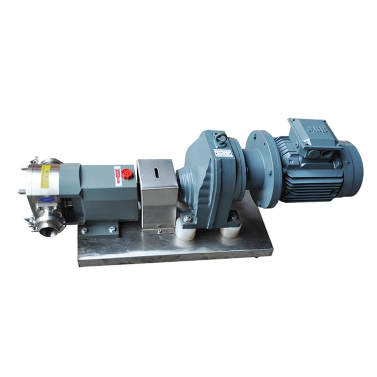 Food grade hot sale  rotary pump new arrive sanitary rotary lobe pump with cart
