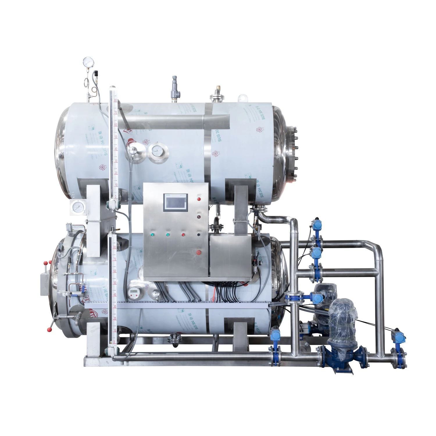 High Efficiency Full Automatic Empty Beer Can Depalletizer Sterilizer Equipment Water Bath Sterilizer