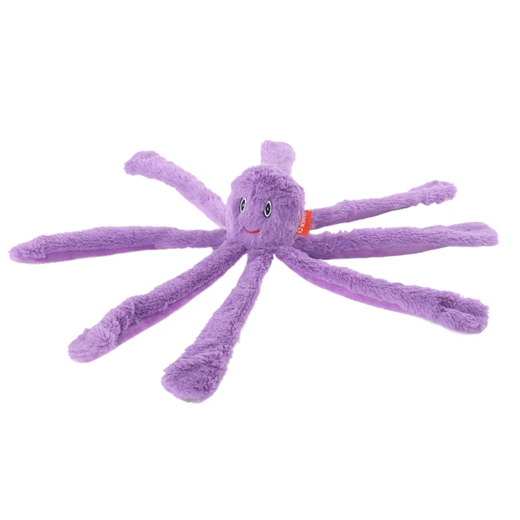2022 Amazon top seller China Manufacturer Octopus-Shaped Cute Plush Stuffing Free Dog Squeaky Toys