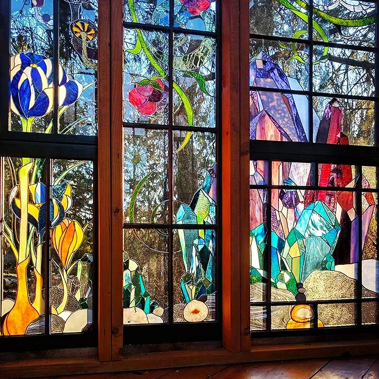 China Factory Fast Delivery Color Tinted Stained Glass Sheet For Church Stained Glass Window