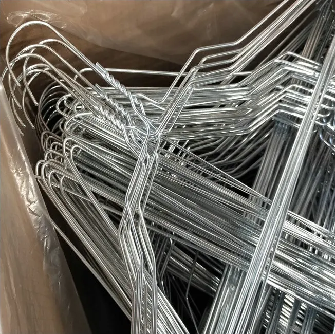 Factory Supplier Silver Color Galvanized Hanger Metal Wire Clothes Hangers Dry Cleaning Clothes Hanger