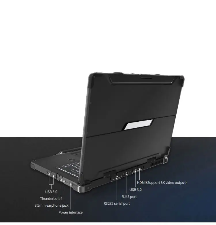 Best 13 Inch 11th Generation Intel i5 i7 Processor Win10 OEM Service Shockproof Rugged Laptop Computer