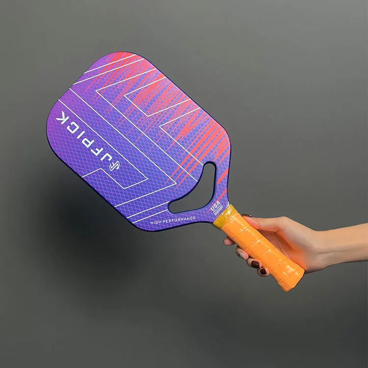 JF usapa совместимая с pickleball весло oem 2024 безрамочное T700 термоформованное углеродное волокно тренировочное ракетное без резинки