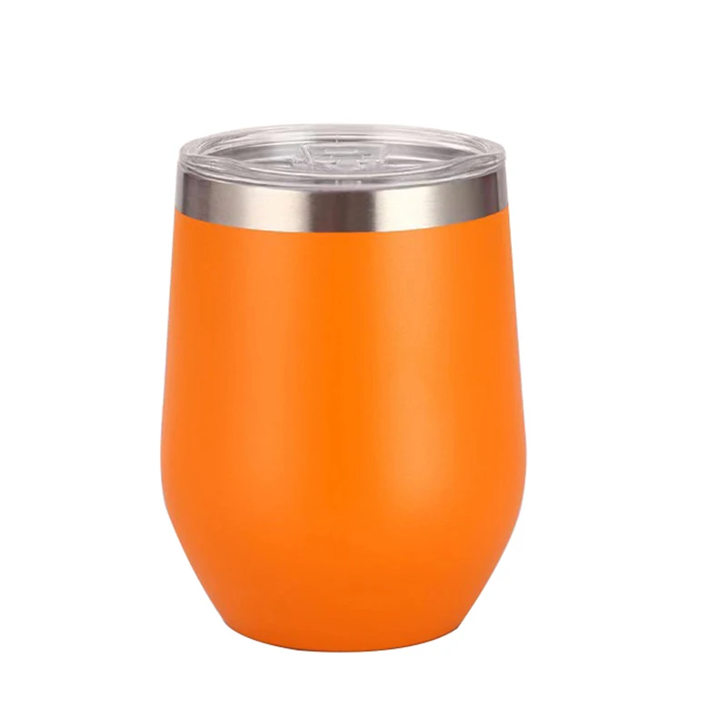 Hot Style Eco-Friendly Egg Shape Double Wall Stainless Steel Vacuum Insulated Wine Mug Tumbler Cup