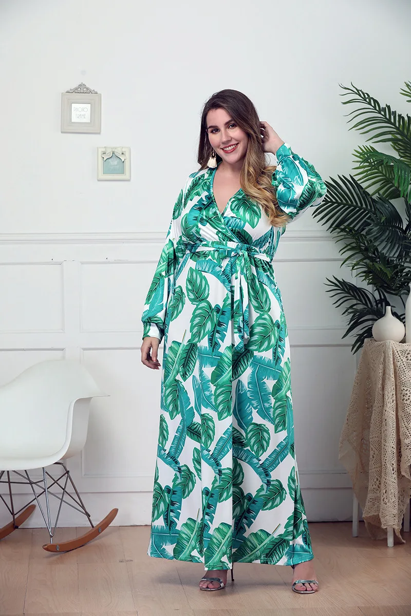 
2019 plus-size factory directly sale fashion skirt for girl chiffon Long Sleeve maxi dress bohemia dress 
