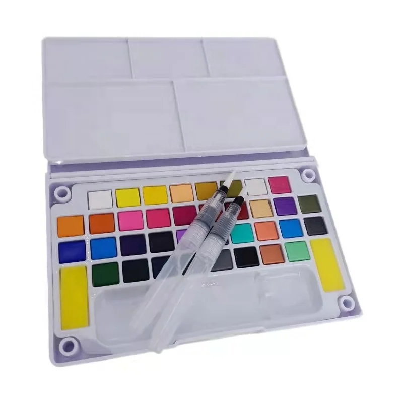 smooth solid water color  watercolor painting set for  kids adults artists made in ningbo