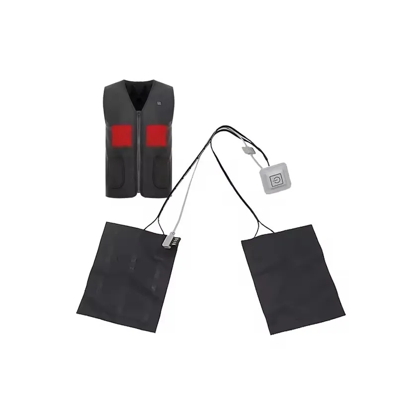 Graphene far-infrared heating film of graphite sheets used for heating underwear, vests and jackets.