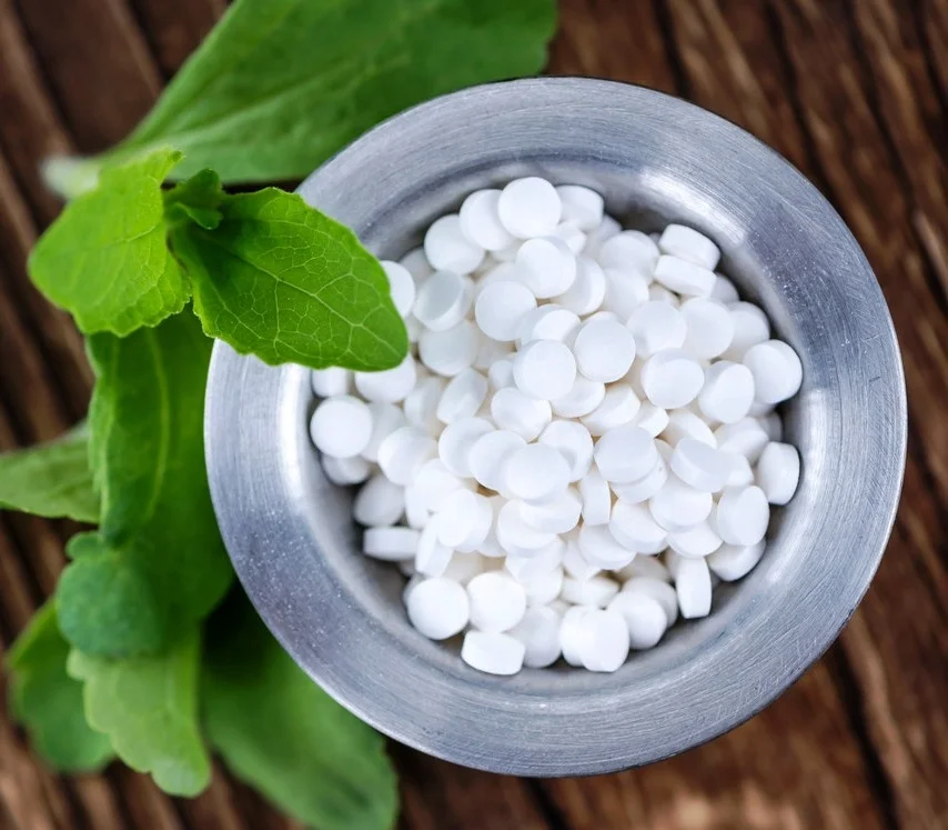 ISO Certified Tabletop Stevia Tablets 100-700/Dispenser Private Label Service Dried Sweeteners in Bulk Packaging