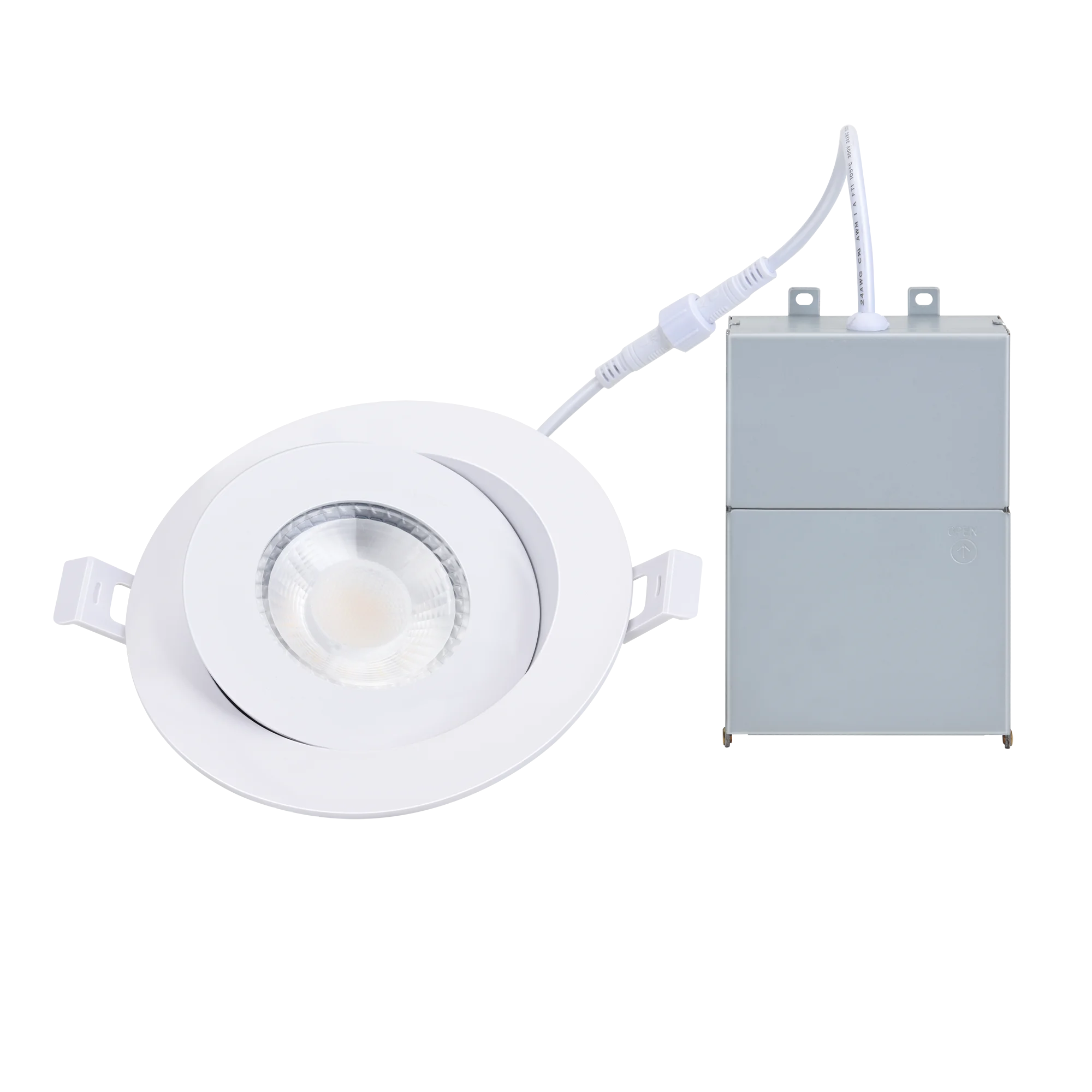 Canless Recess Lighting Adjustable 3 4 6 Inches 9 Watt Selectable 3CCT 5CCT Dimmable Eyeball LED Downlight Gimbal