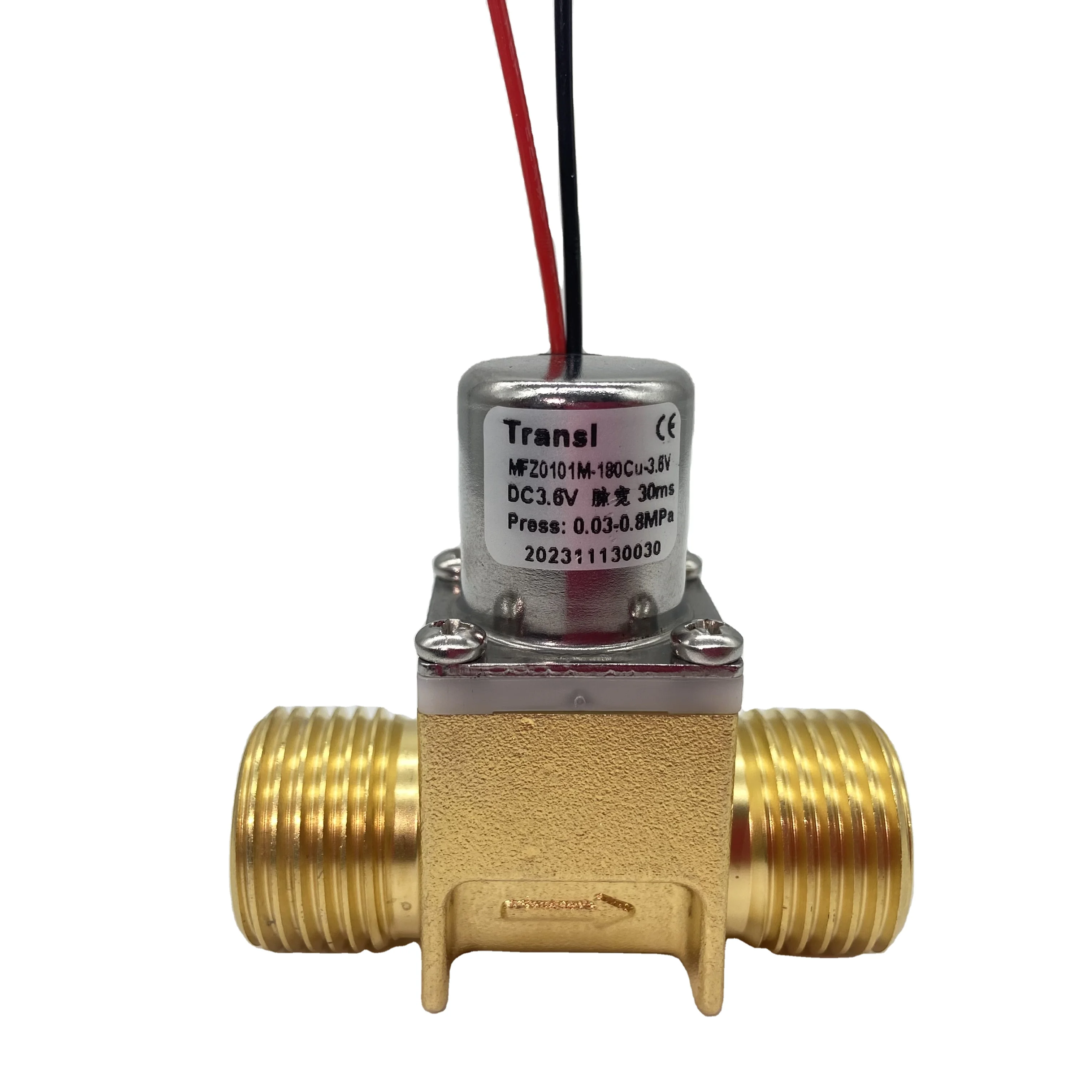 Transl 1/ 2 inch DC 3 V 6 V bi-stable brass pulse water solenoid valve Long Service Life for Sensor Water Dispenser