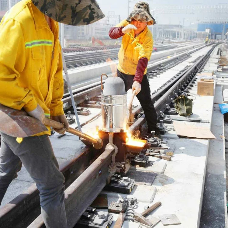 Qu80 Orbital Seamless Rail Welding Process Hot Thermite Welding Railroad Thermite Welding For Sale