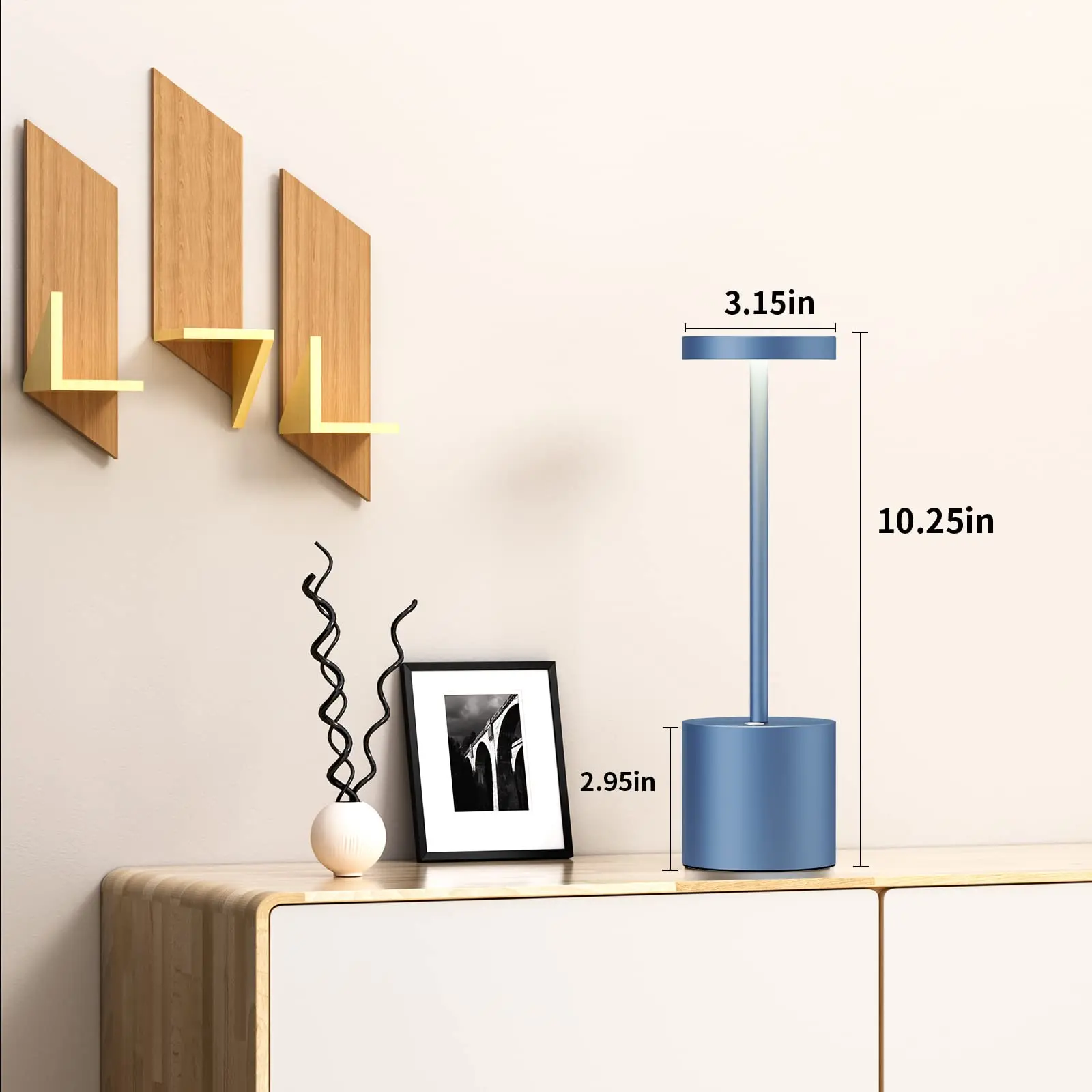2 Pack Cordless Table Lamp Rechargeable5000mAh Battery Powered Table Light 3 Color Stepless Dimming Up to 40 Hours Usage