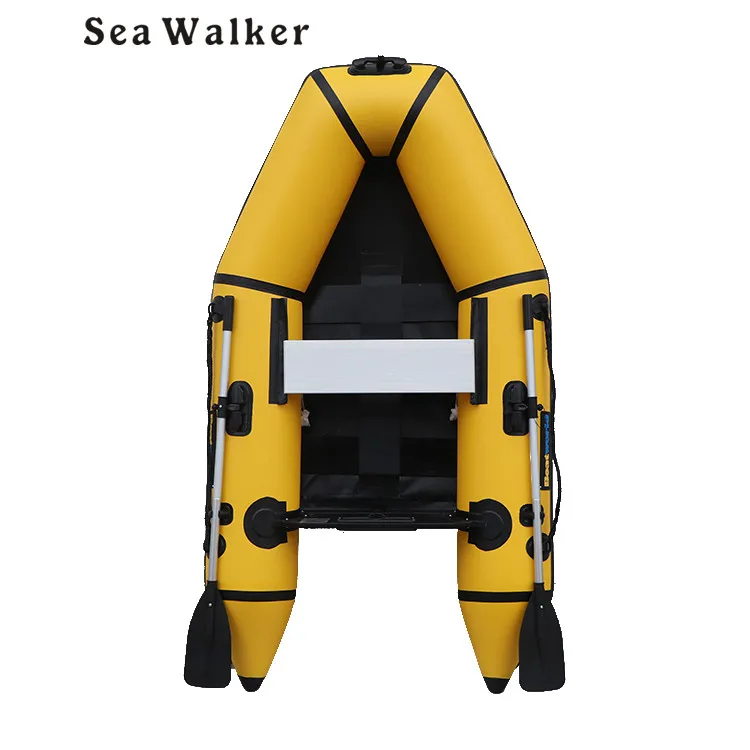 2.3m Inflatable boat with slat  floor high pressure 0.9mm PVC air tube  rubber rowing boat