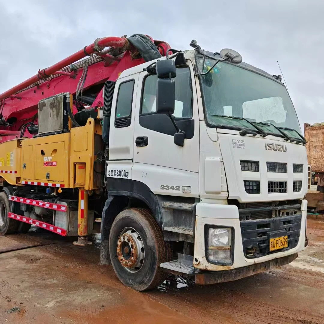 2018 New Arrival Used Concrete Pump Sany 49m Isuzu Concrete Pump Truck for Repair Shop