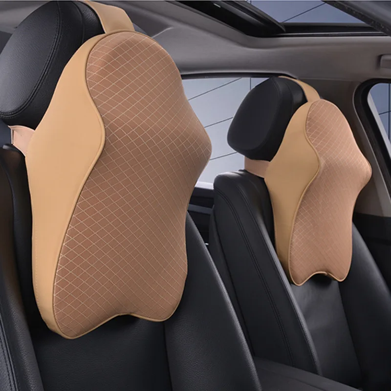 Fashion Comfortable Universal Car Seat Headrest Lumbar Support Memory Foam Car Neck Pillow For Car
