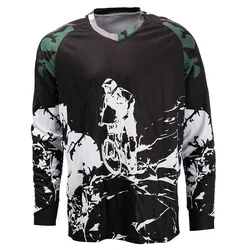 Customized cycling mountain bike jersey long sleeve MTB downhill wear quick dry factory offer