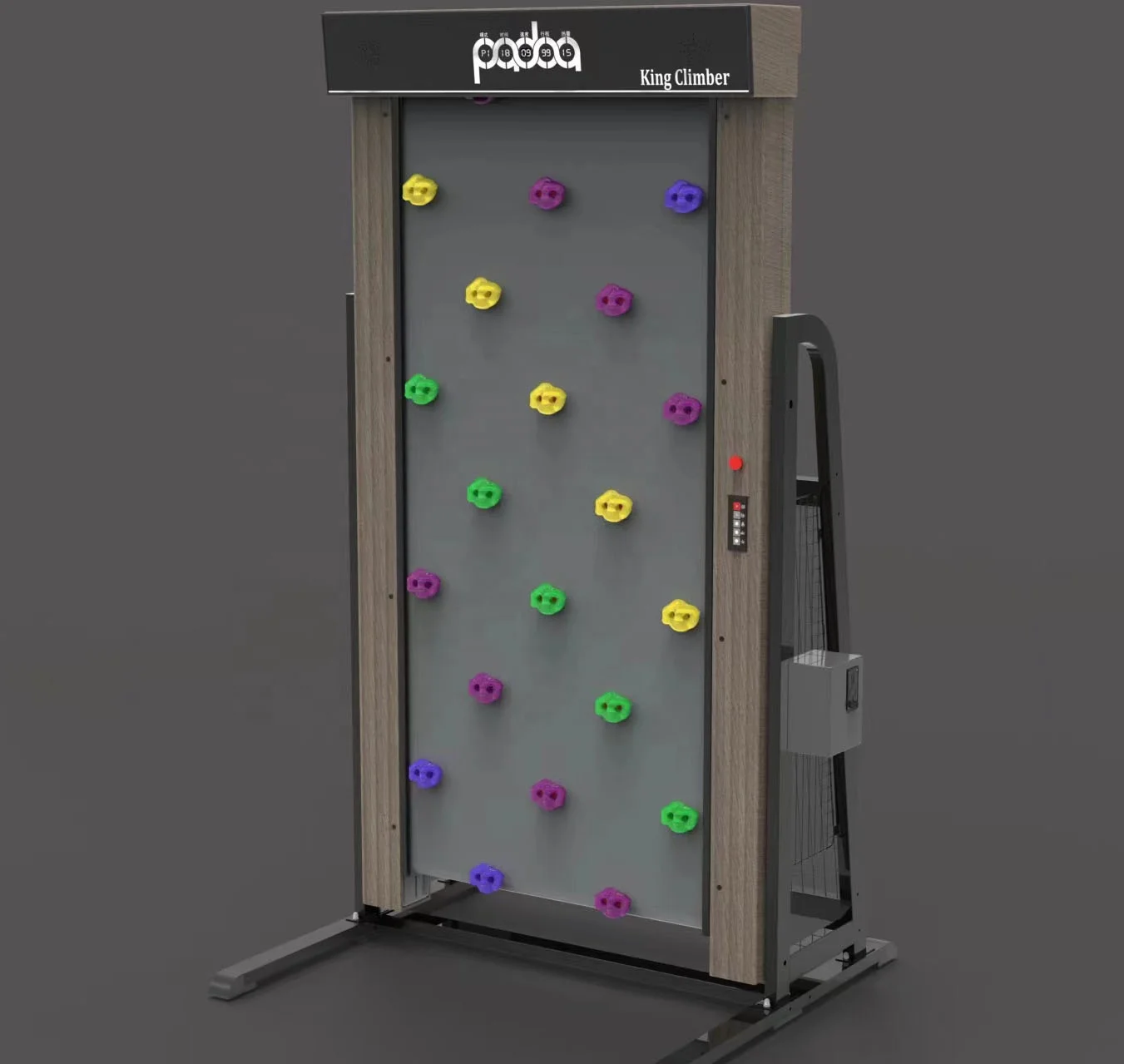 New Trend Automatic Rotating Boulder Equipment Portable Treadwall Challenging Rock Climbing Machine