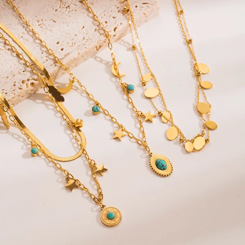 Cross Stainless Steel Fine Fashion Personalised Butterfly Custom Heart Gold Women  Jewelry Zircon Cross Necklace Mom Necklaces