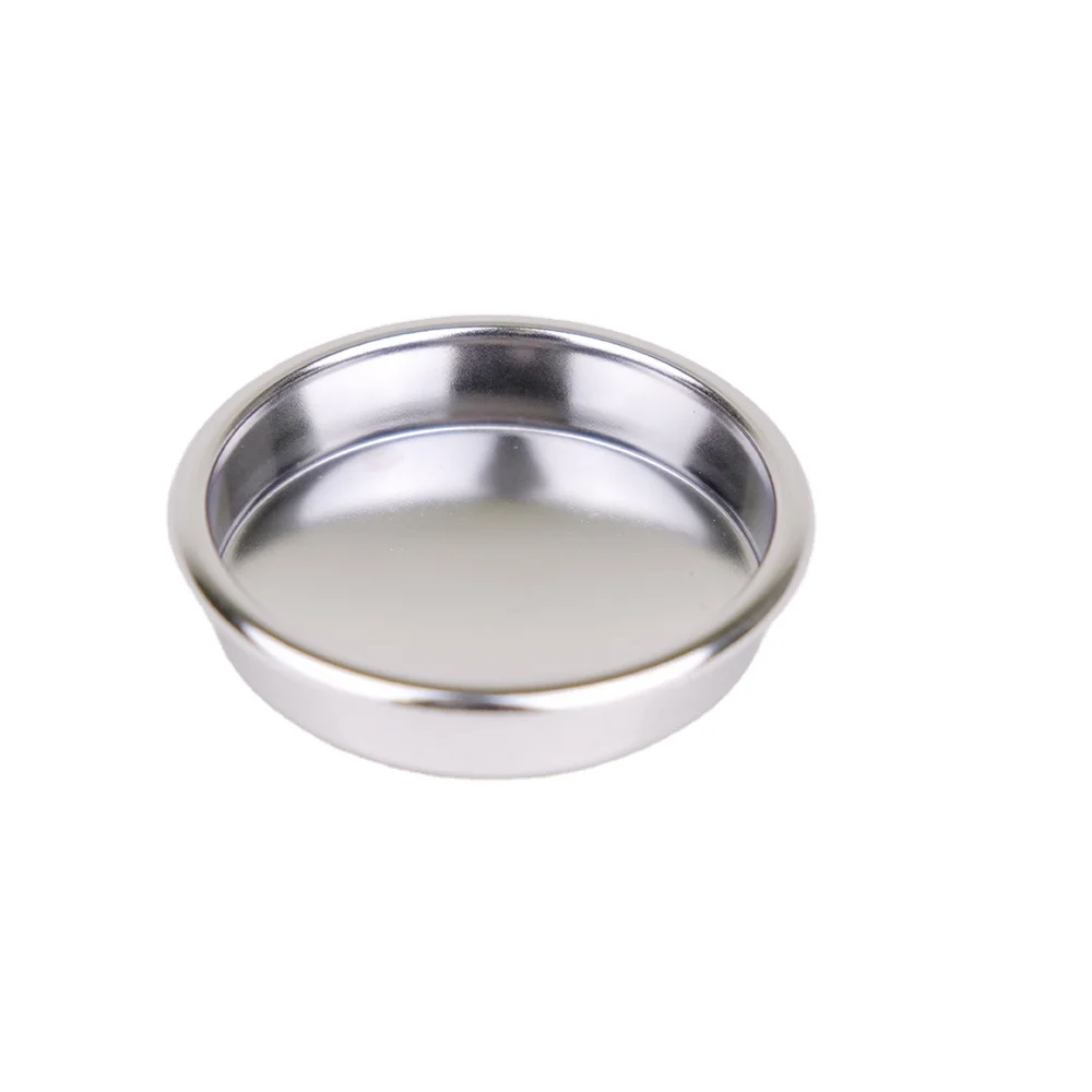58mm Stainless Steel Manual Blind Filter Set for Espresso Coffee Maker Back Flush Basket with Plastic Insert for Tea