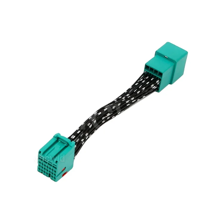 25 pin male female auto tyco green connector BCM wire harness 2098067-7
