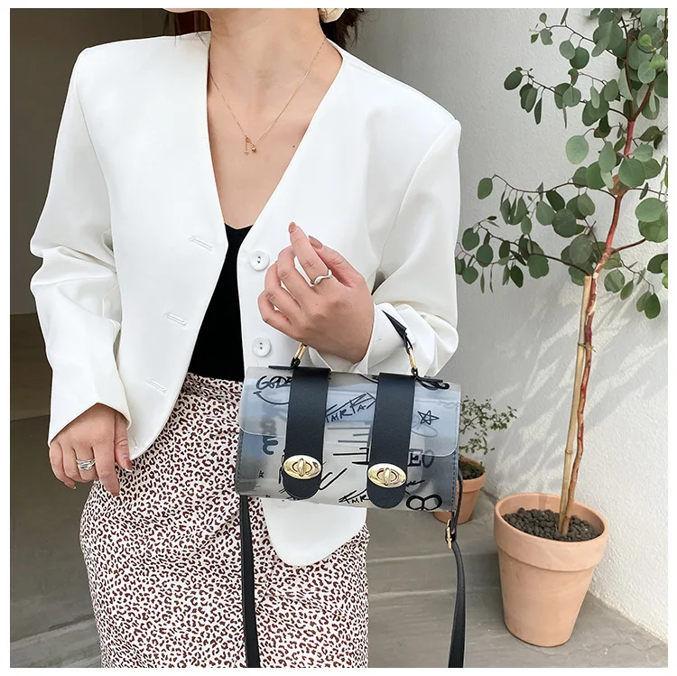 2024 Ladies Designer Bags PVC Golden-hardware Cross-body Flap Zipper Messenger Fashion Multi-color Letter Pattern  Shoulder Bag