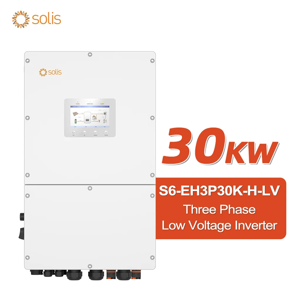 Solis hybrid inverter S6-EH3P30K-H-LV 3phase 220V Solar Inverter High Efficiency Product for Solar roof home Systems