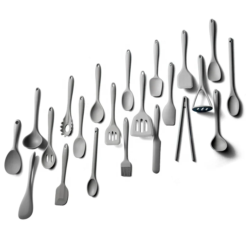 Kitchen Utensil Set Silicone Kitchen Accessories Set With Hook Soft Handle