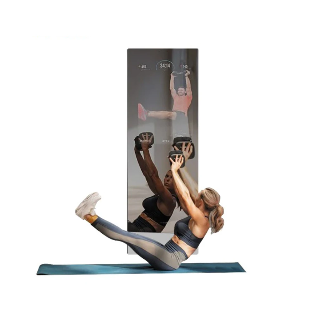 
floor stand Fitness smart mirror for gym/sport/home usage 