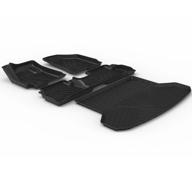 Waterproof odorless TPO TPE luxury custom 3d car mats for Kia Sportage