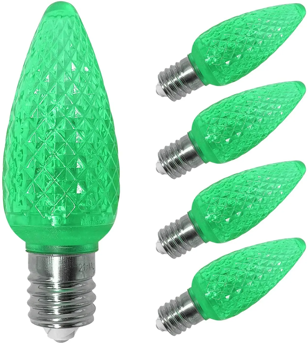 Рождественские лампы C9 LED E17 граненые рождественские Сменные c9