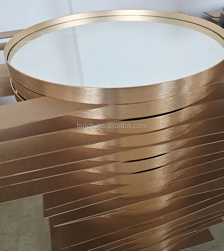 Top Sale 60CM Decorative Rose Gold Mirrors Decor Wall Round Living Room