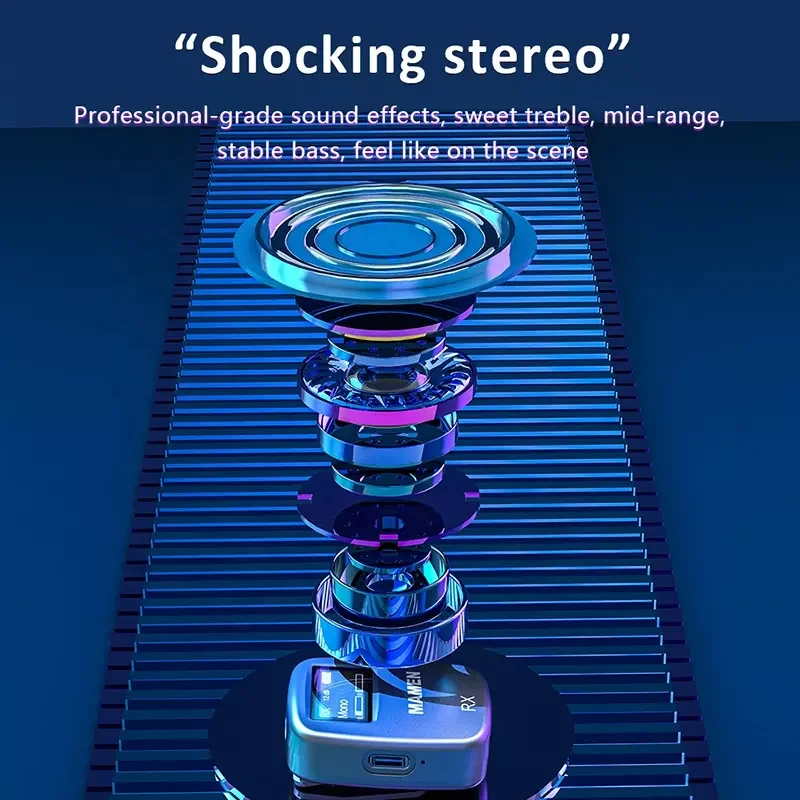 Camera 2.4G Wireless Lapel Lavalier Mic Recorder Interview Shot Gun Mic Microphone With Speech 5G For Laptop DSLR Tablet