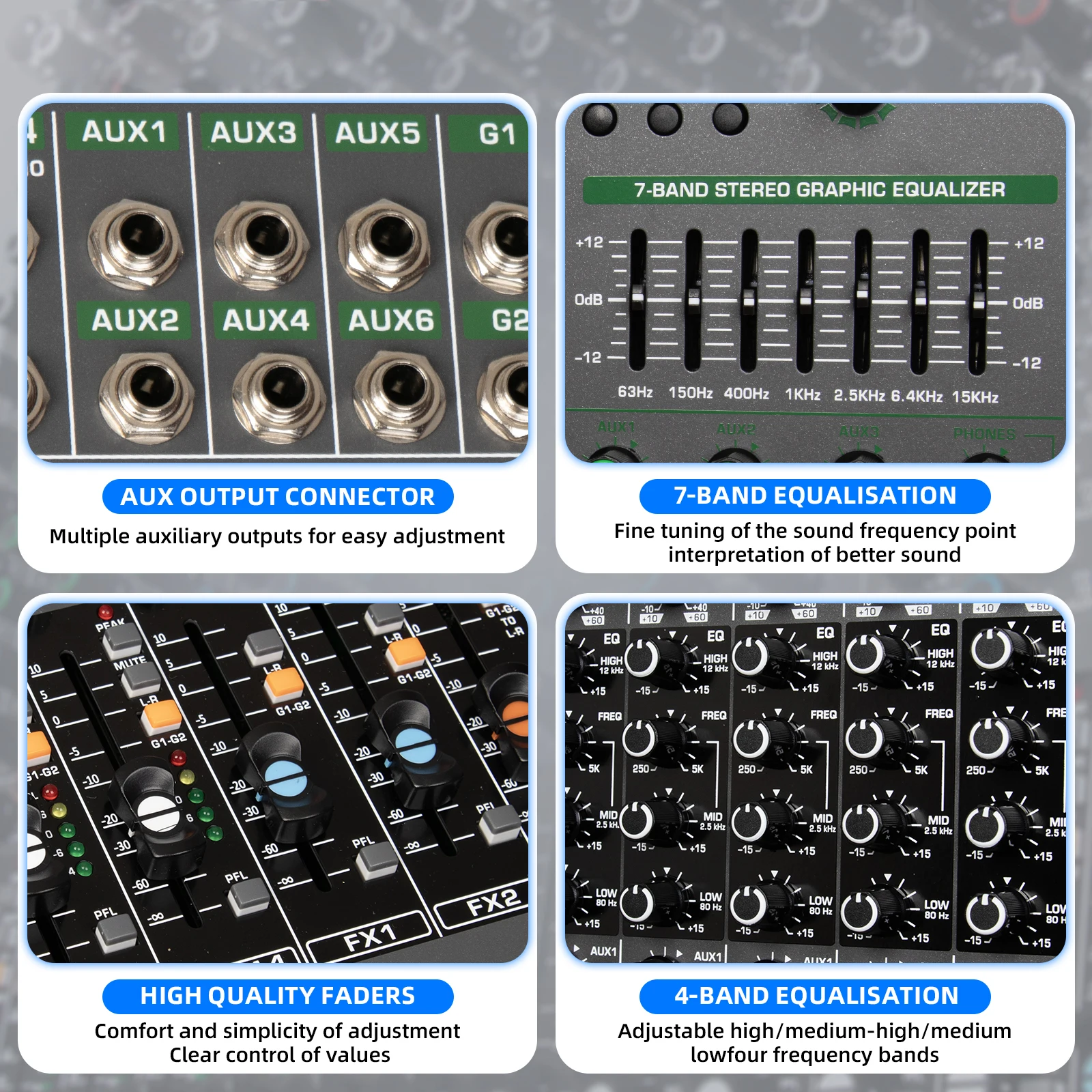 Professional TG14 99-effect DSP Audio Console Mixer 14 Channel USB Interface audio console