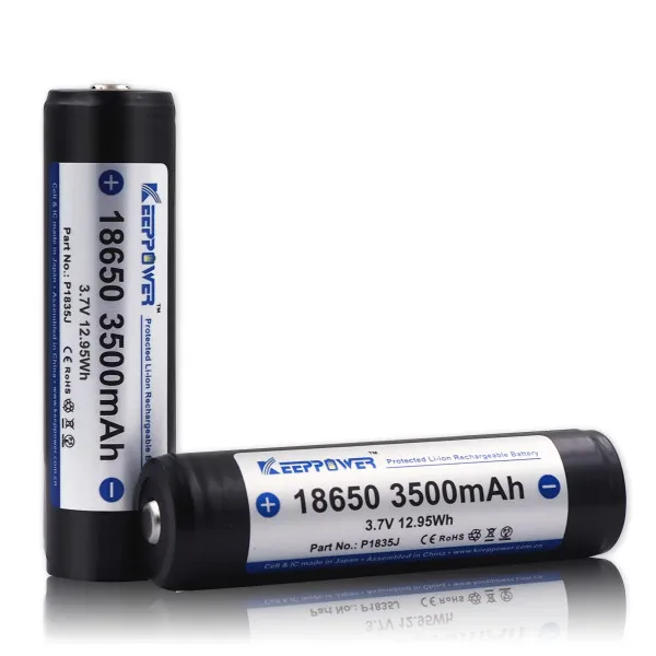KeepPower 3500 мАч 18650 защищенная литий-ионная аккумуляторная батарея 3 7 В P1835J