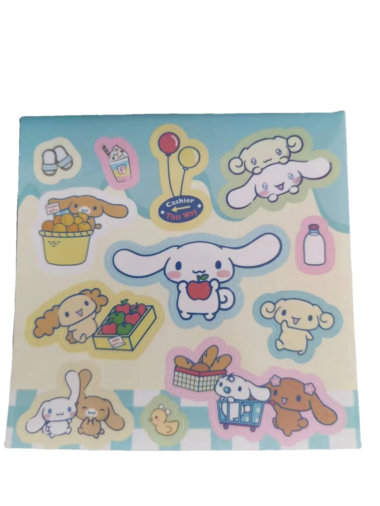 kawaii decorative stickers notebook creative wholesale cheap price cute kitty sticker anime cartoon sticker notebook