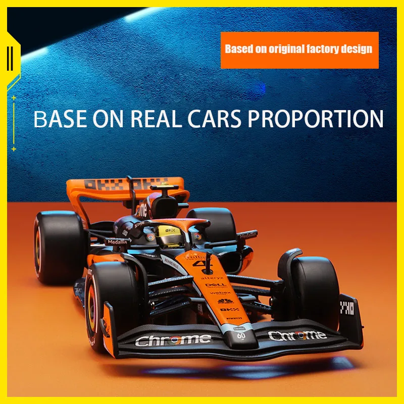 1/24 McLaren Formula One MCL60 Racing Alloy Model Car High Simulation Design Exquisite Collection Display Birthday Gift